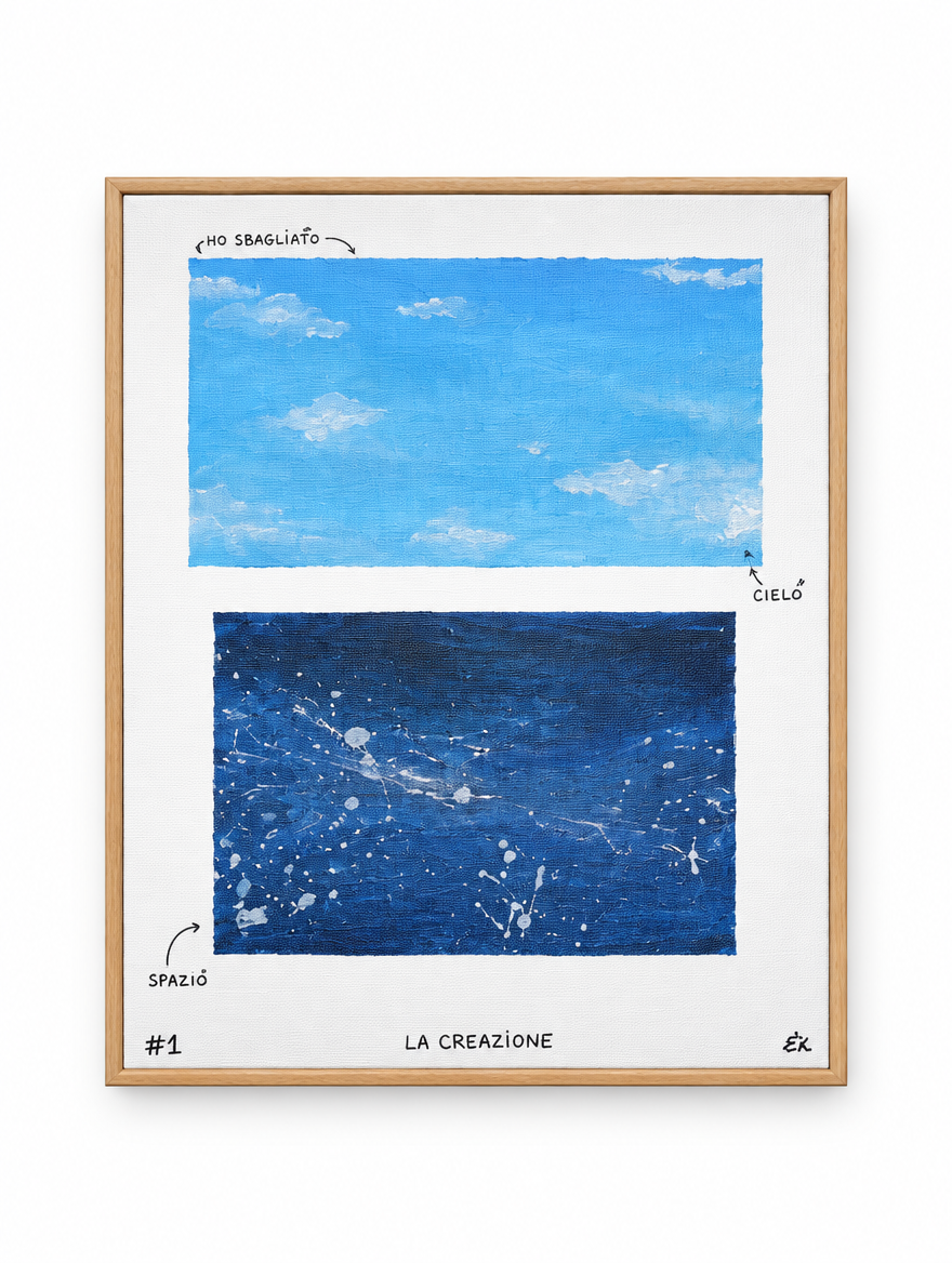 Quadro 1, Creazione: venduto a 1€